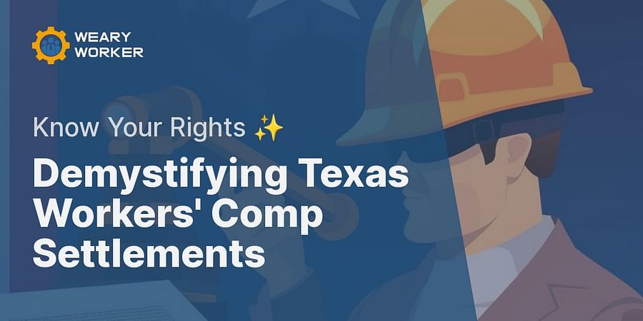 Demystifying Texas Workers' Comp Settlements - Know Your Rights ✨